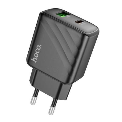 Сетевое зарядное устройство Адаптер Блок питания HOCO CS23A PD 30W + QC3.0 / Type-C USB-C+USB 3A черное