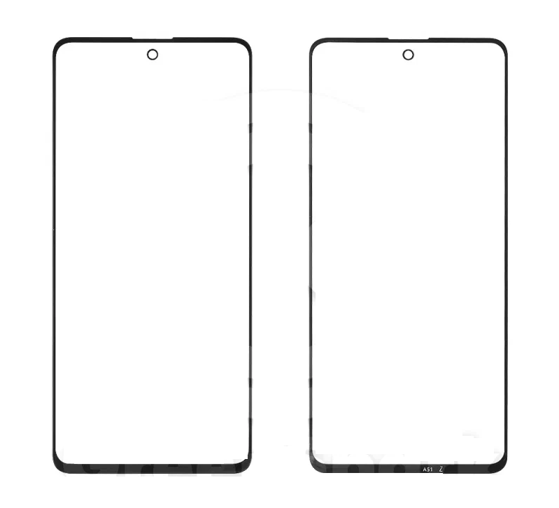 Стекло для переклейки на Samsung A515/A51 +OCA черный Стекло для переклейки на Samsung A515/A51 +OCA черный