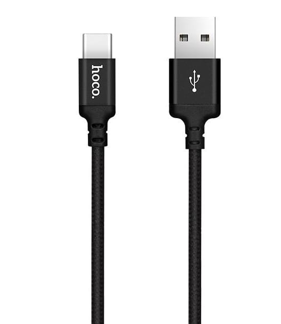 Кабель для зарядки Type-C USB HOCO X14 2м плетеный белый