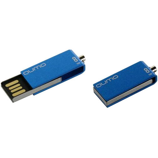 Изображение Флеш-накопитель QUMO Fold синий 8Gb