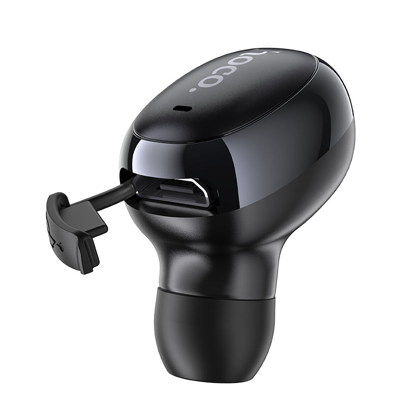 Изображение BT Блютуз-гарнитура HOCO E54 mini черная фото BT Блютуз-гарнитура HOCO E54 mini черная