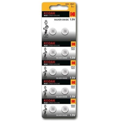 Батарейка Kodak алкалиновая SG3 (392) SR736, SR41 MAX Silver Oxid Button Cell