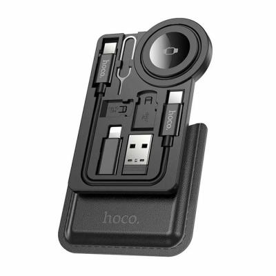 Магнитное зарядное устройство кабель для часов Apple Watch 1-9 SE/SE2 Uitra/Ultra2 HOCO CW58 USB-C Type-C 1A многофункциональное черное