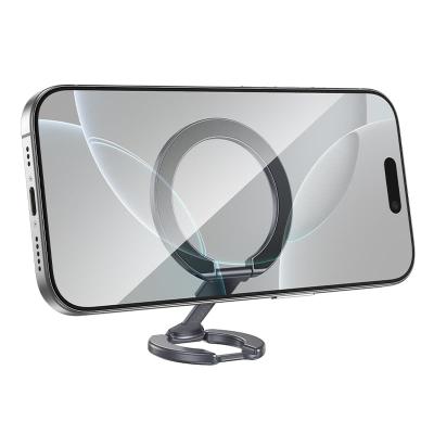 Магнитное кольцо держатель подставка для телефона HOCO GH9 Magnetic металл серый