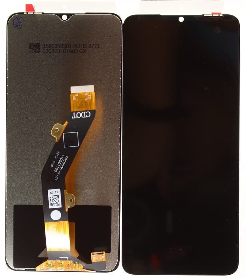 Дисплей для Tecno Spark 10/10C + тачскрин черный