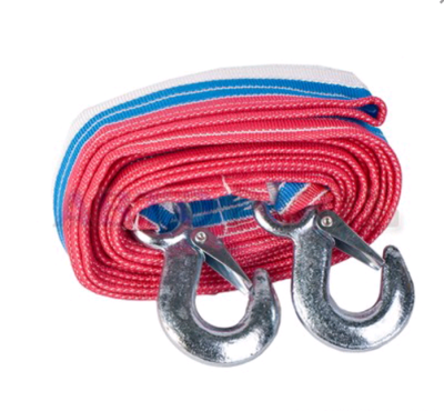 Трос буксировочный 5 м. 3,5 т. 2 крюка авиационный морозоустойчивый капрон PRO START ТЛ0302