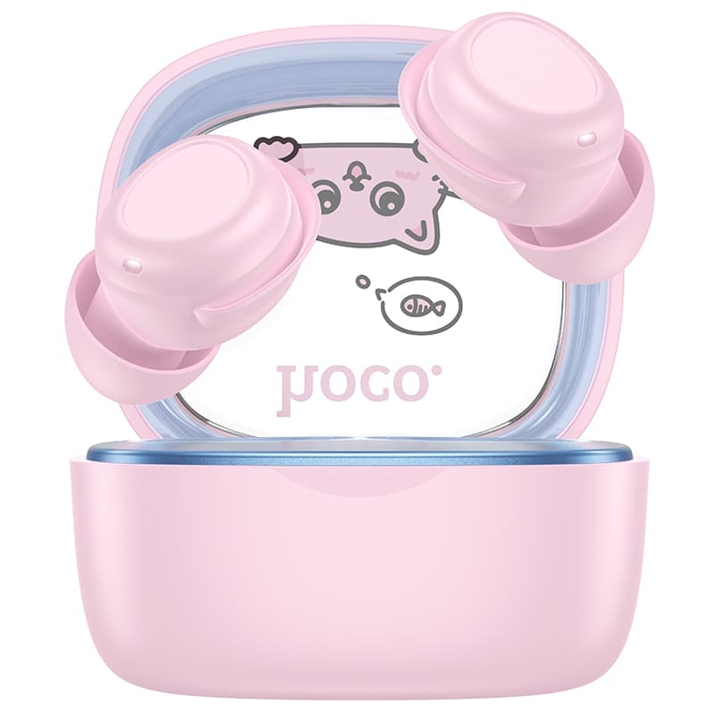 Изображение Наушники беспроводные Hoco EW111 детские розовые фото Наушники беспроводные Hoco EW111 детские розовые