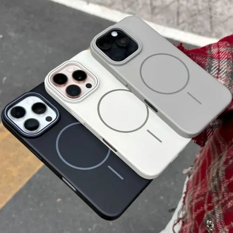 фото Чехол накладка для iphone 17 Pro Max/18 Pro Max 6.9 soft силикон+пластик с магнитом черная
