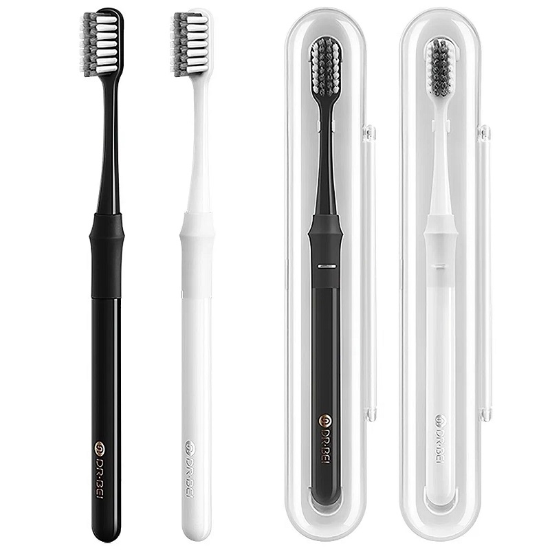 Зубная щетка ми сяоми ксиоми DR.BEI Toothbrush Bamboo Version Soft с контейнером белая Зубная щетка ми сяоми ксиоми DR.BEI Toothbrush Bamboo Version Soft с контейнером белая