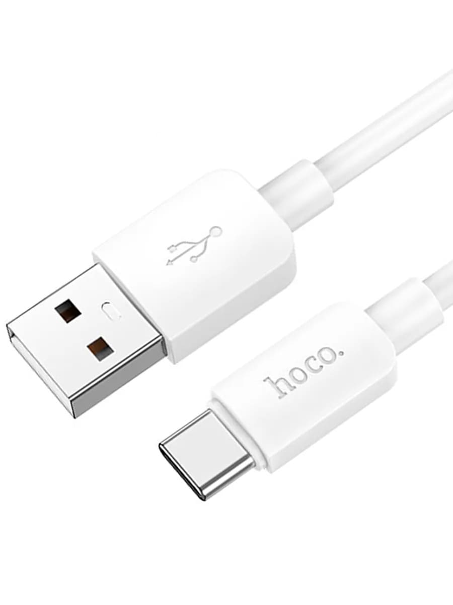 Кабель для зарядки Type-C USB HOCO X96 27W 0.25см 3A силикон белый