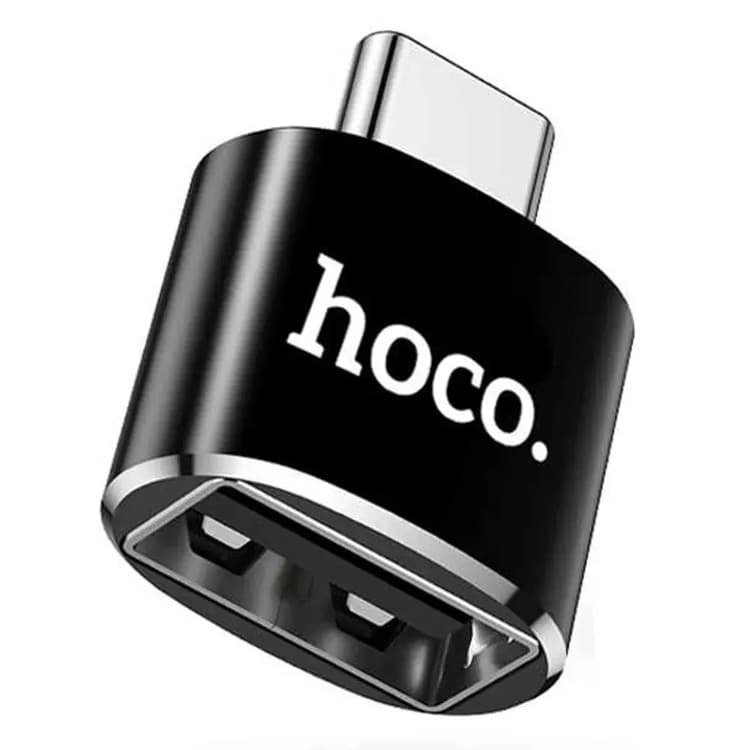 Адаптер переходник OTG с Type-C USB на USB HOCO UA5 черный