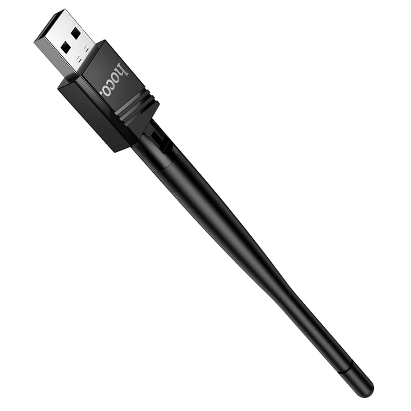 USB адаптер Wi-Fi4 HOCO HI37 черный (USB2.0 2.4ГГц до 150Мбит/с)