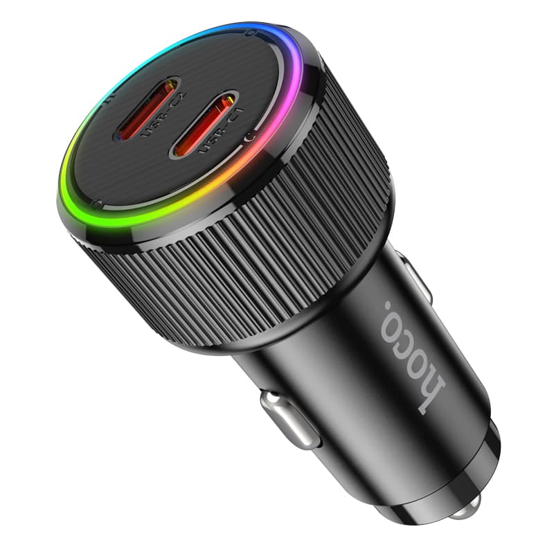 фото Автомобильное зарядное устройство HOCO NZ14B 50W PD 30W+PD 20W Type-C USB-C черное