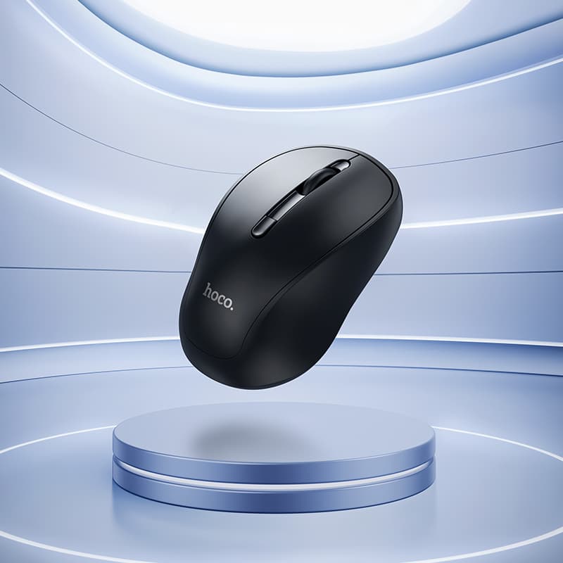 Мышь беспроводная Hoco GM41 двухрежимная 2.4G Bluetooth+USB белая 