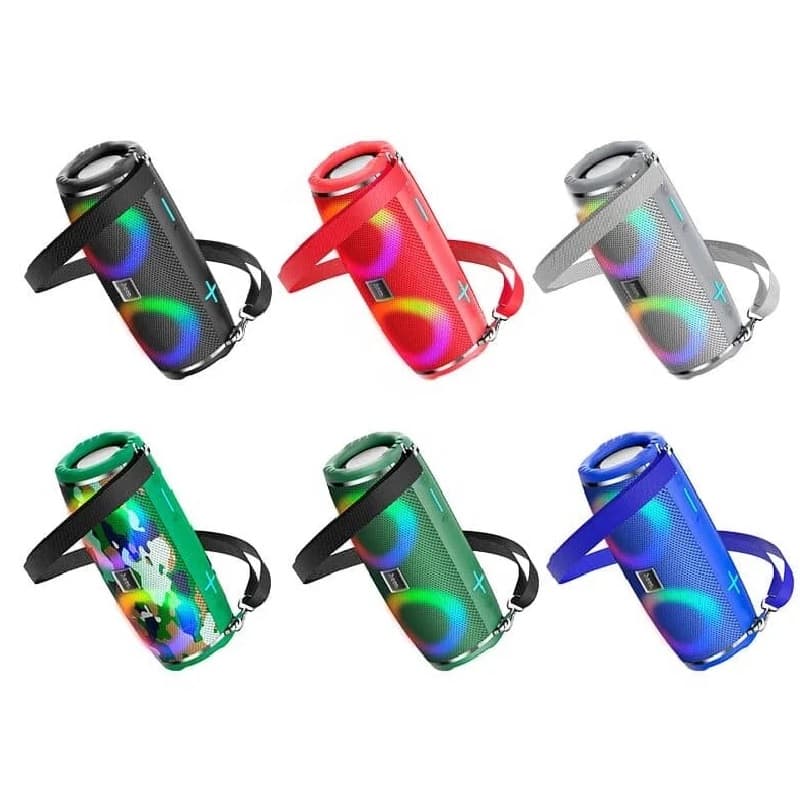 Колонка блютуз HOCO HC12 Sports LED красная 1200mAh