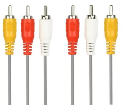 Кабель аудио-видео Smartbuy 3RCA (M) - 3RCA (M) 1.8м (KA-231-200) серый