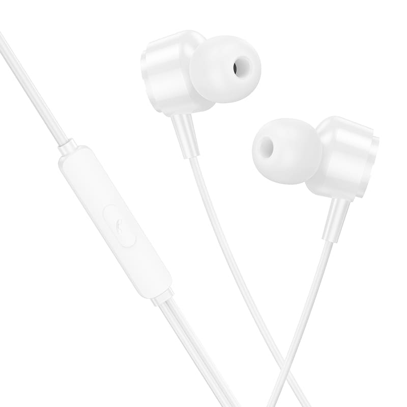 фото Наушники проводные Borofone BM94 с микрофоном Jack 3.5mm 1.2 м белые