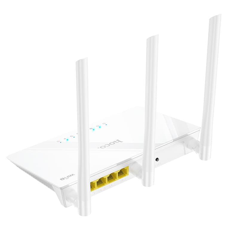 Маршрутизатор Роутер Hoco HI30 Wi-Fi4 2.4G 300Мбит/с белый
