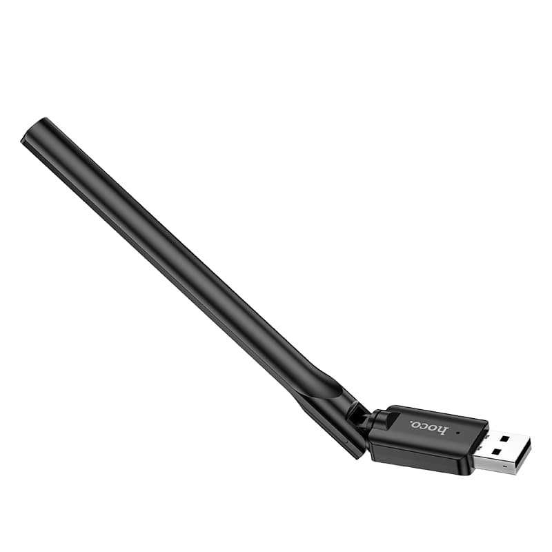USB адаптер Wi-Fi4 HOCO HI32 черный (USB2.0 2.4ГГц до 150Мбит/с)