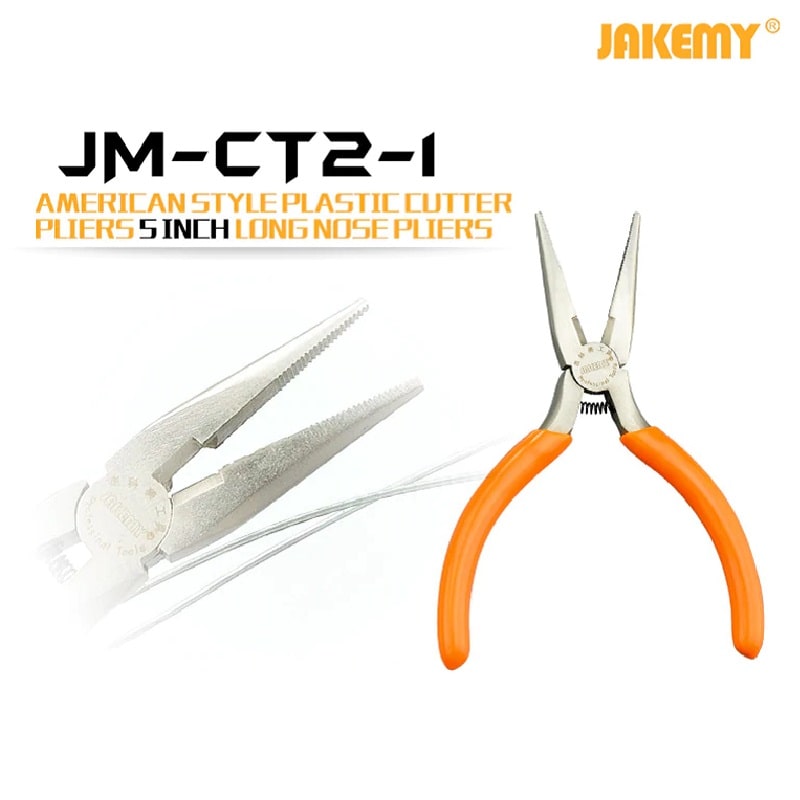 Кусачки, длинногубцы 5дюймов Jakemy JM-CT2-1