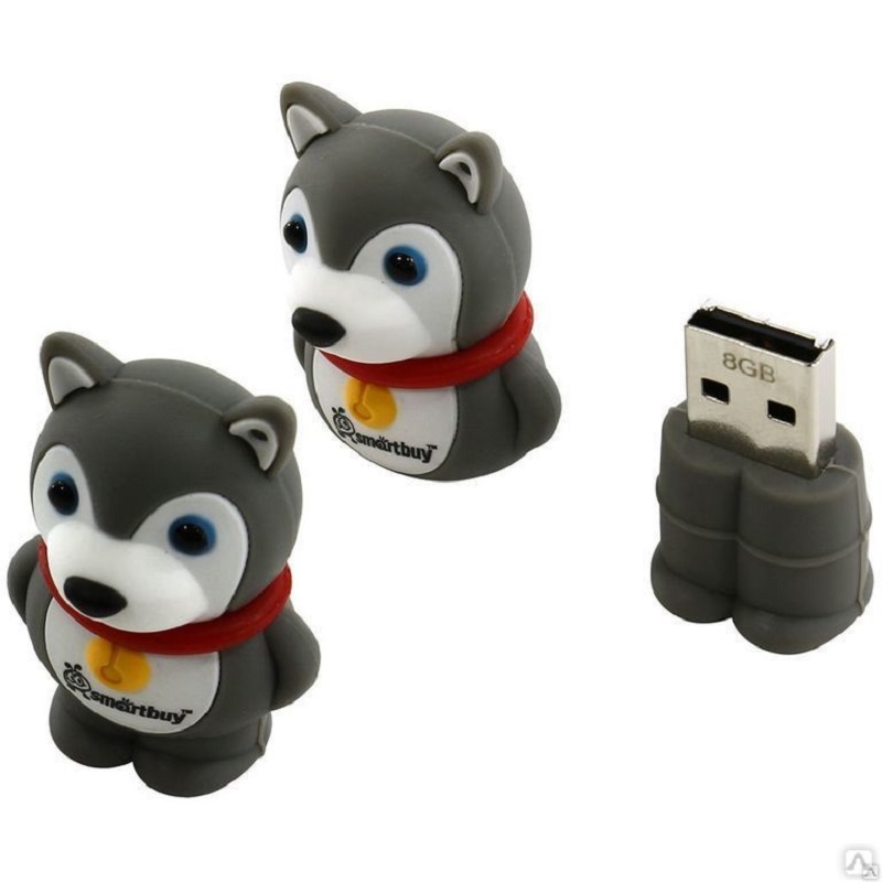 Изображение Флеш-накопитель Smartbuy Wild series Собачка 8Gb Изображение Флеш-накопитель Smartbuy Wild series Собачка 8Gb