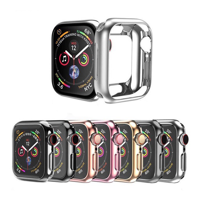 фото Защитное стекло для Apple Watch 38mm Lanxiu 3D Full cover с защищенными краями зеленое