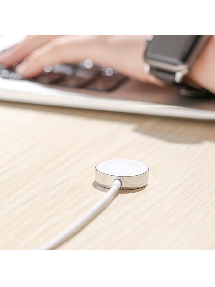 Магнитное зарядное устройство кабель для часов Apple Watch Joyroom S-IW001S в USB-A 1.2м белое