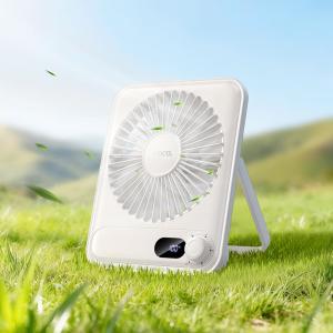 Вентилятор настольный настенный подвесной Hoco HX607 LED ультратонкий и бесшумный 2000mAh белый