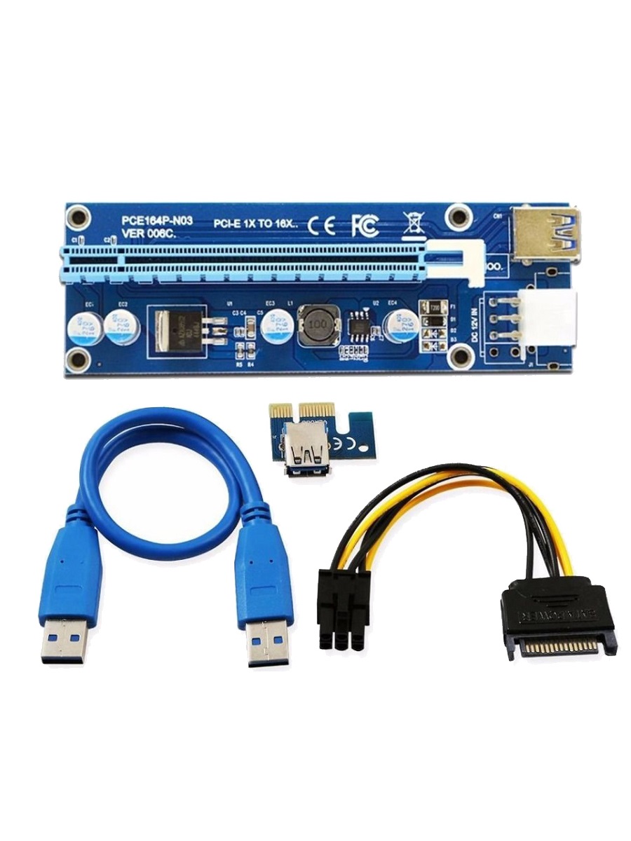 Райзер PCI-E Riser Card Ver.007С USB 3.0 Райзер PCI-E Riser Card Ver.007С USB 3.0