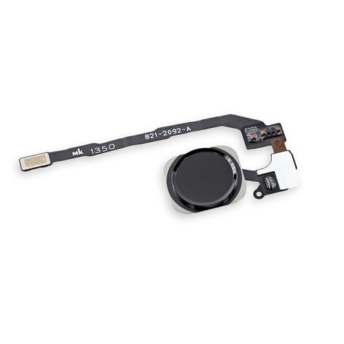 Шлейф для iphone 5SE на кнопку Home черный