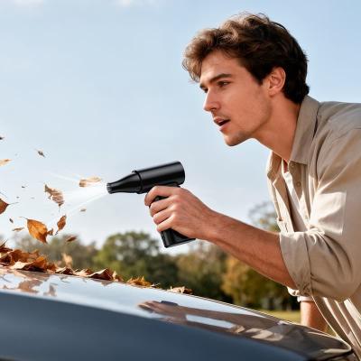 Воздуходувка аккумуляторная турбовентилятор ручной HOCO HX68 130000 об/мин 2х4000mAh черный