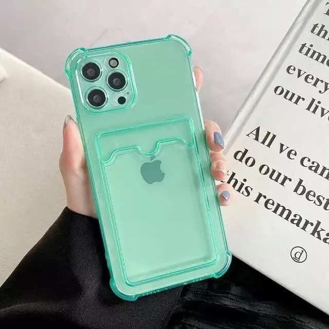 фото Чехол накладка для Samsung A56/A566 5G с карманом для карты картхолдером с защищенными углами и камерой силикон прозрачная
