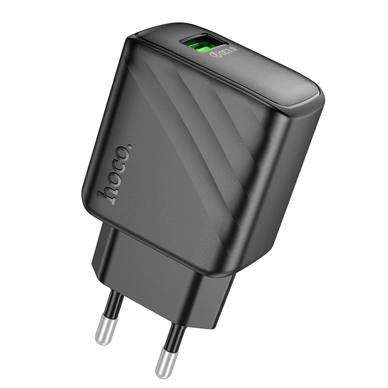 фото Сетевое зарядное устройство Адаптер Блок питания HOCO CS21A QC3.0 3A черное