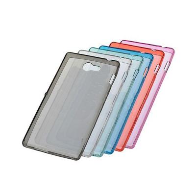 Чехол накладка для Sony Xperia Z3 силикон тонкая розовая