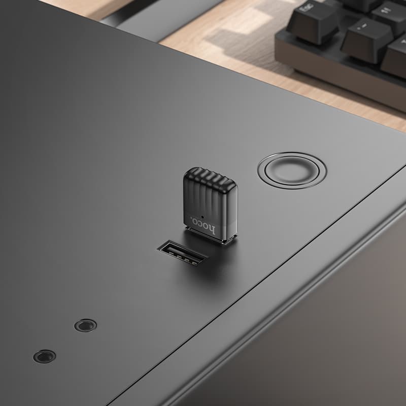 USB адаптер Wi-Fi5 HOCO HI33 двухдиапазонный черный (USB2.0 2.4ГГц до 650Мбит/с)
