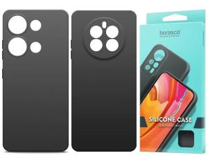 Чехол накладка для Huawei Nova 14 Borasco силикон с защитой камеры матовый черный