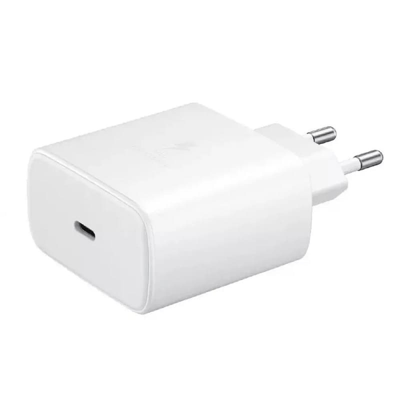 фото Сетевое зарядное устройство + кабель Type-C to Type-C Sams original PD 45W Type-C USB-C 5A 1.8м белое EP-T4510