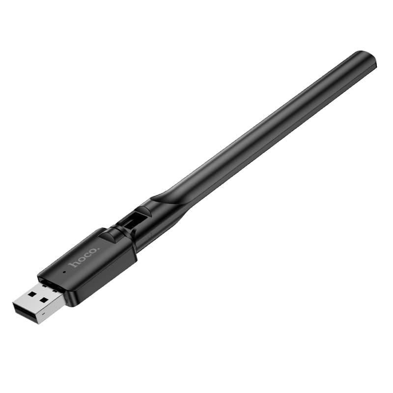 USB адаптер Wi-Fi4 HOCO HI32 черный (USB2.0 2.4ГГц до 150Мбит/с)