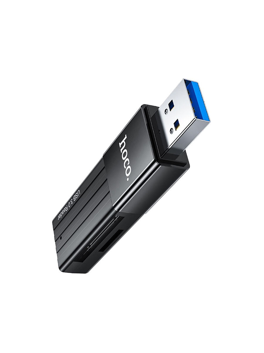 Картридер Hoco HB20 2 в 1 USB 3.0 черный Картридер Hoco HB20 2 в 1 USB 3.0 черный
