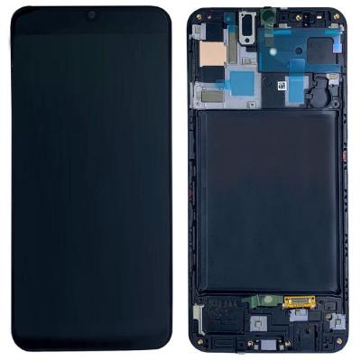 Дисплей для Samsung A50 2019/A505 (G) + тачскрин черный с рамкой OLED