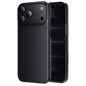 Чехол накладка для iphone 17 Pro/18 Pro 6.3 HOCO Phantom карбон пластик с магнитом черный
