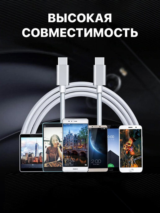 Кабель для зарядки Type-C to Type-C Fixtor 1м