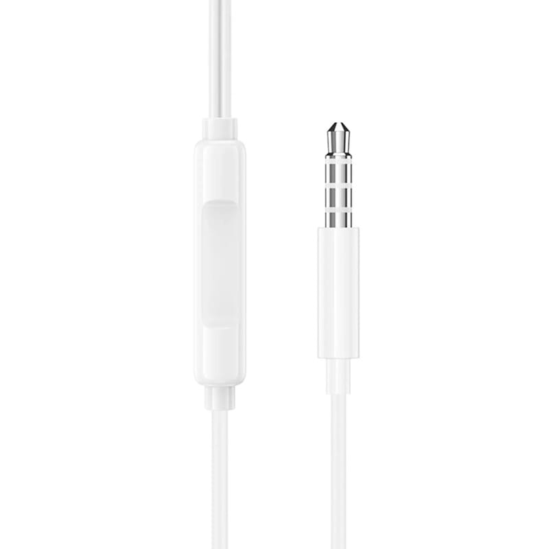 фото Наушники проводные Borofone BM100 Pro с микрофоном белые