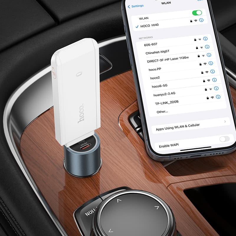 Беспроводной WiFi Роутер Hoco HI40 Wi-Fi6 4G 150Мбит/с белый