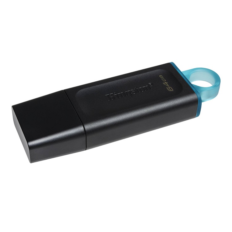 Изображение Флеш-накопитель Kingston DTX Exodia USB 3.2 черный/бирюзовая 64Gb