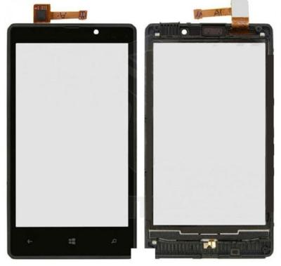 Тачскрин для Nokia 820 черный с рамкой