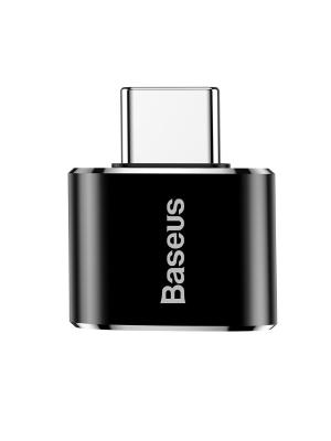 Адаптер переходник OTG с Type-C USB на USB Baseus CATOTG-01 2.4A черный