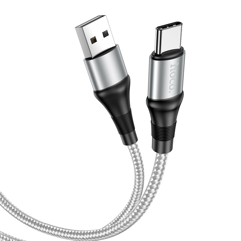 Кабель для зарядки Type-C USB HOCO X50 3A серый