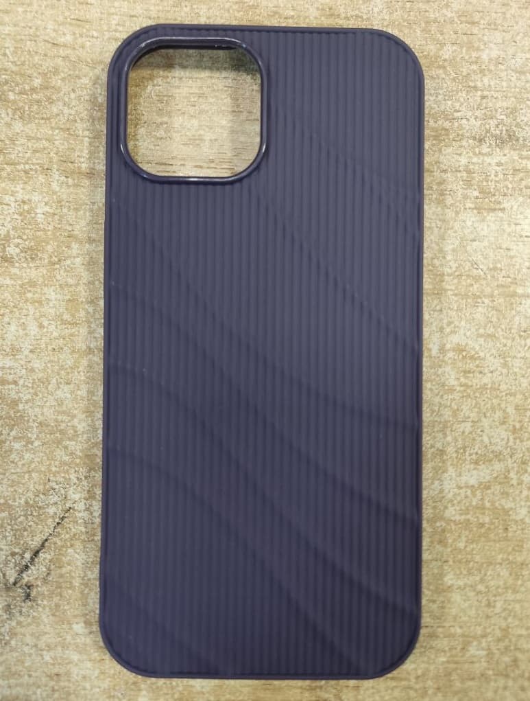 фото Чехол накладка для iphone 16 Pro Max (6.9) рифленая силикон фиолетовая