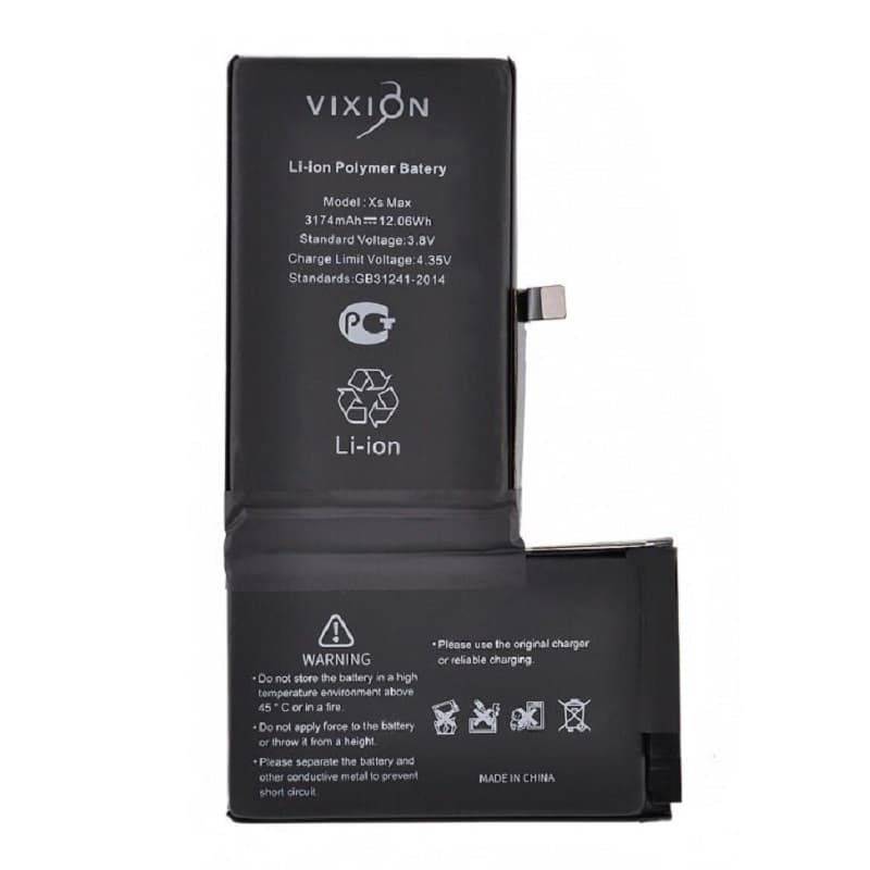фото Аккумулятор для iphone XS Max 3174mAh Vixion с монтажным скотчем